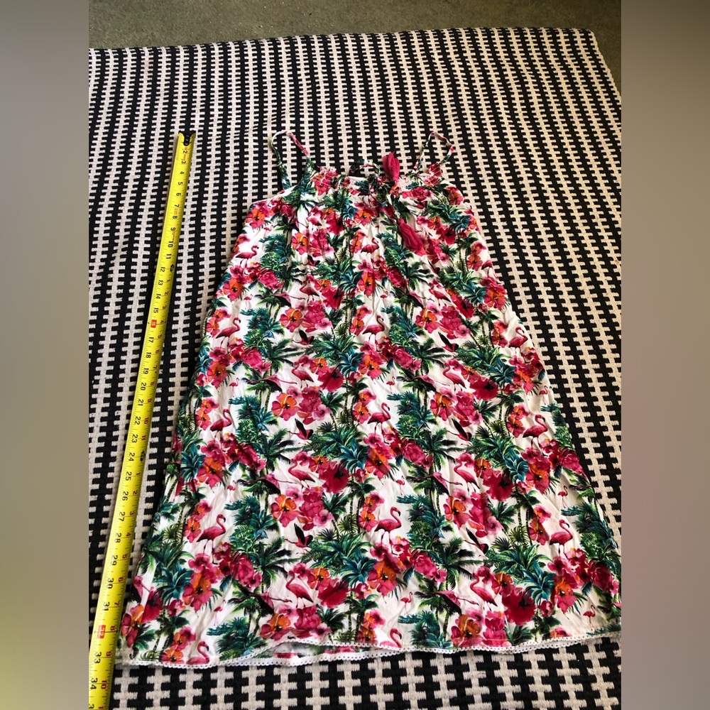 Isaac mizrahi flamingo & floral nightgown